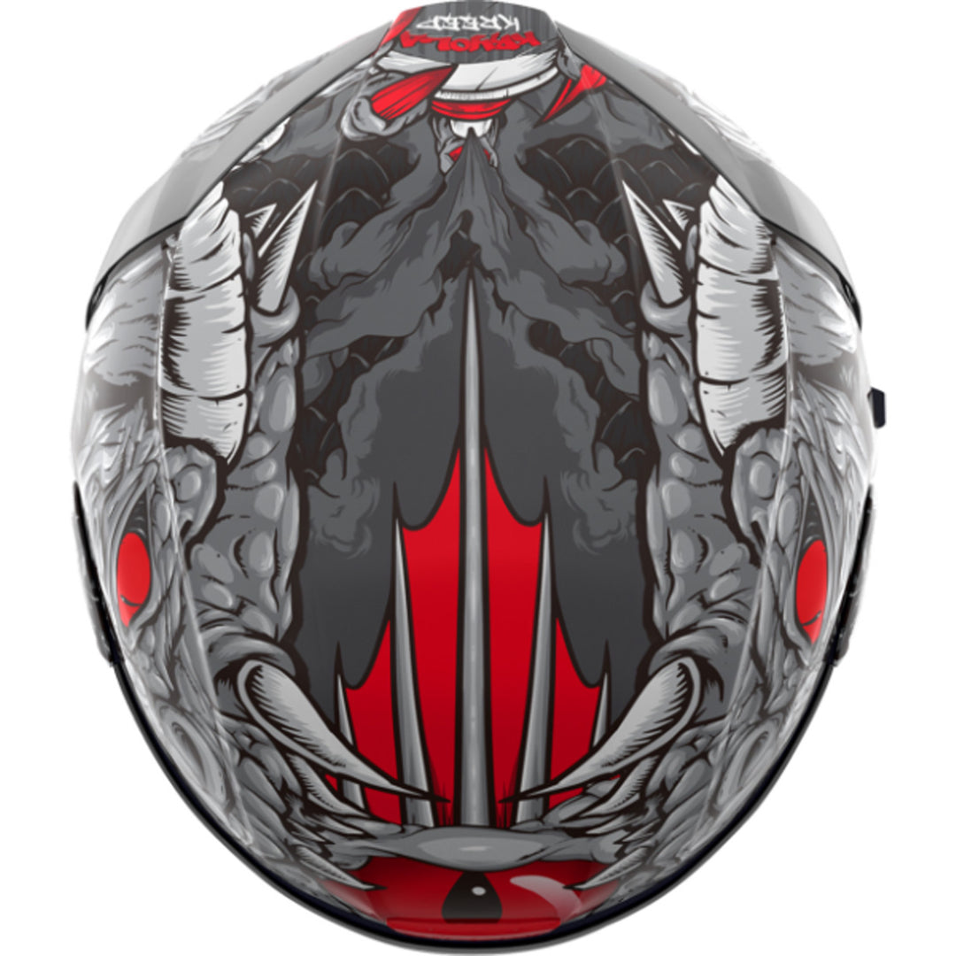 ICON Airform Kryola Kreep MIPS Helmet Silver - Top View
