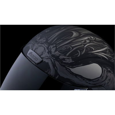 ICON Airform Manik'RR MIPS Helmet Dark Black - Close-Up of Top Vent