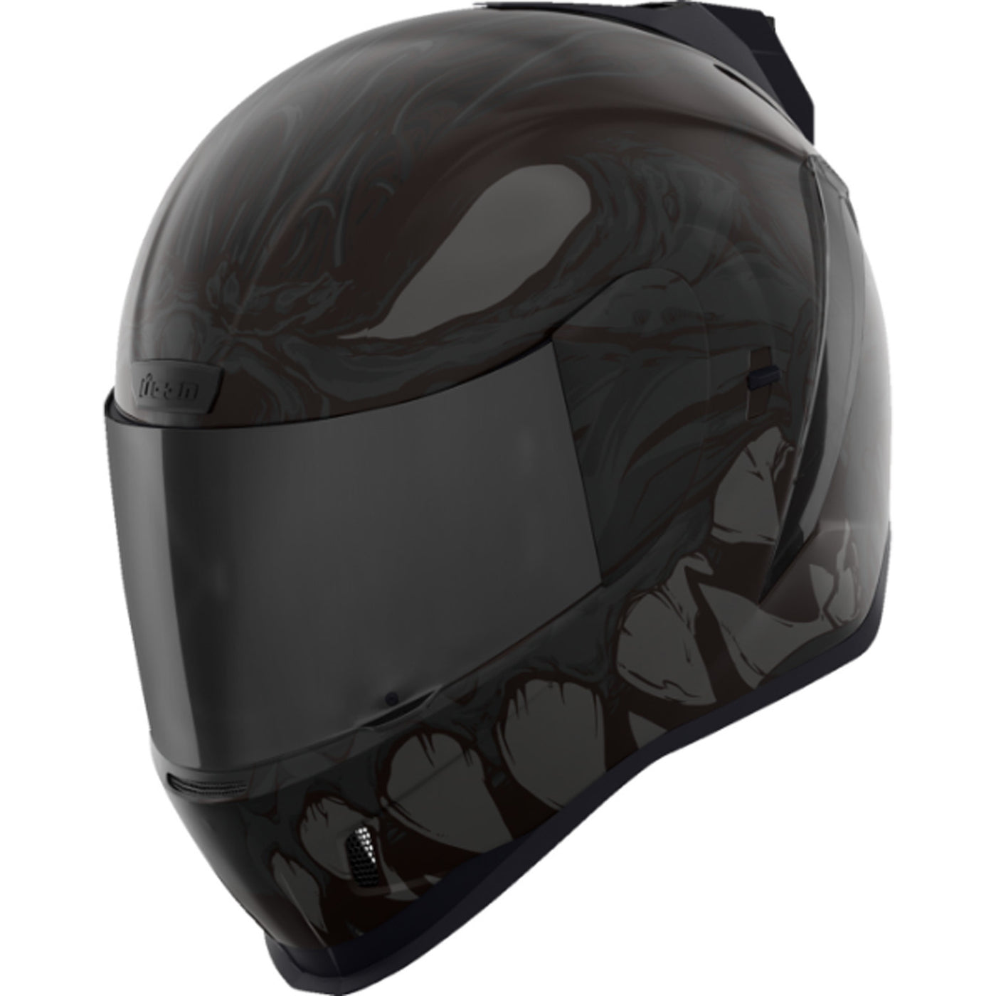 ICON Airform Manik'RR MIPS Helmet Dark Black - Front Left Side View