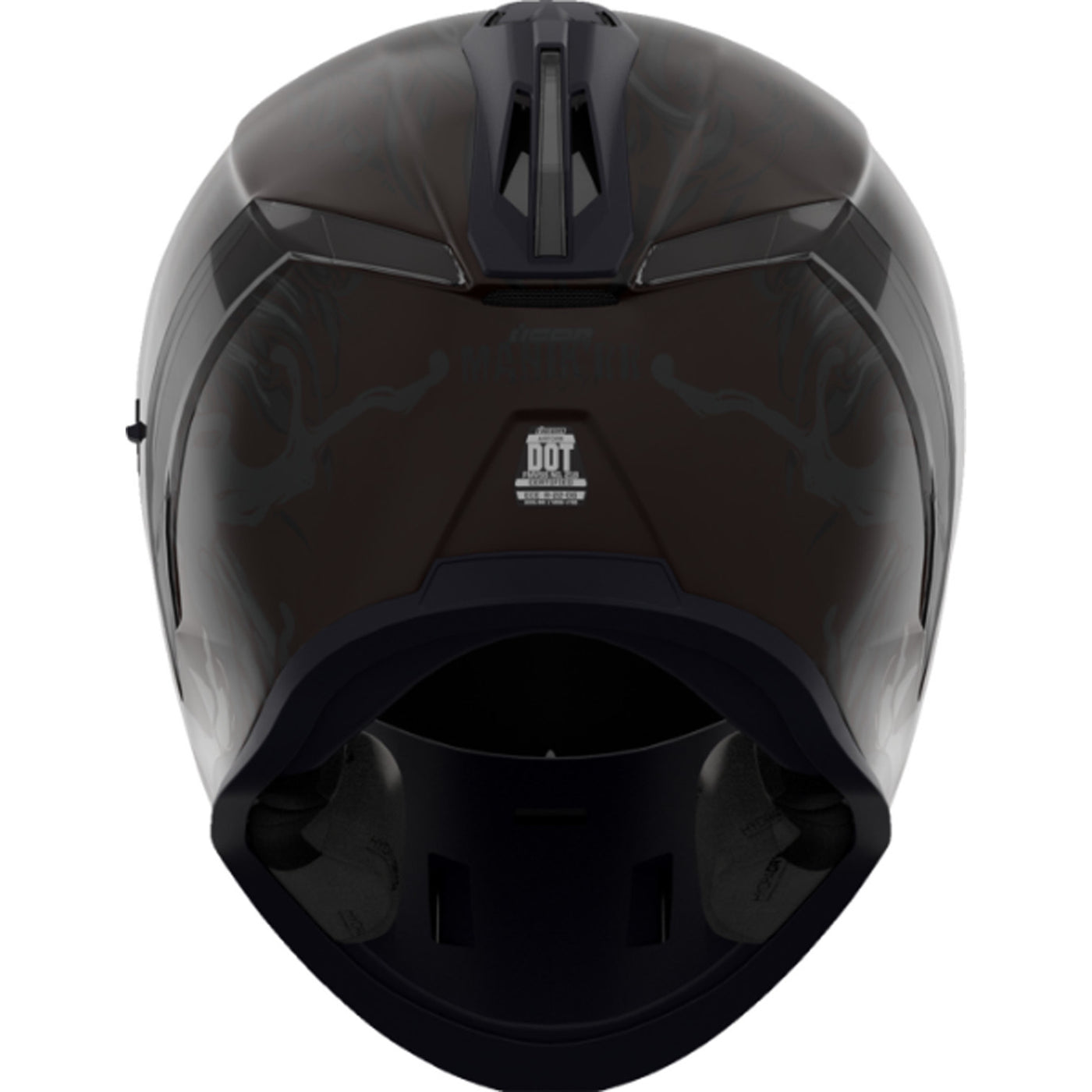 ICON Airform Manik'RR MIPS Helmet Dark Black - Rear View