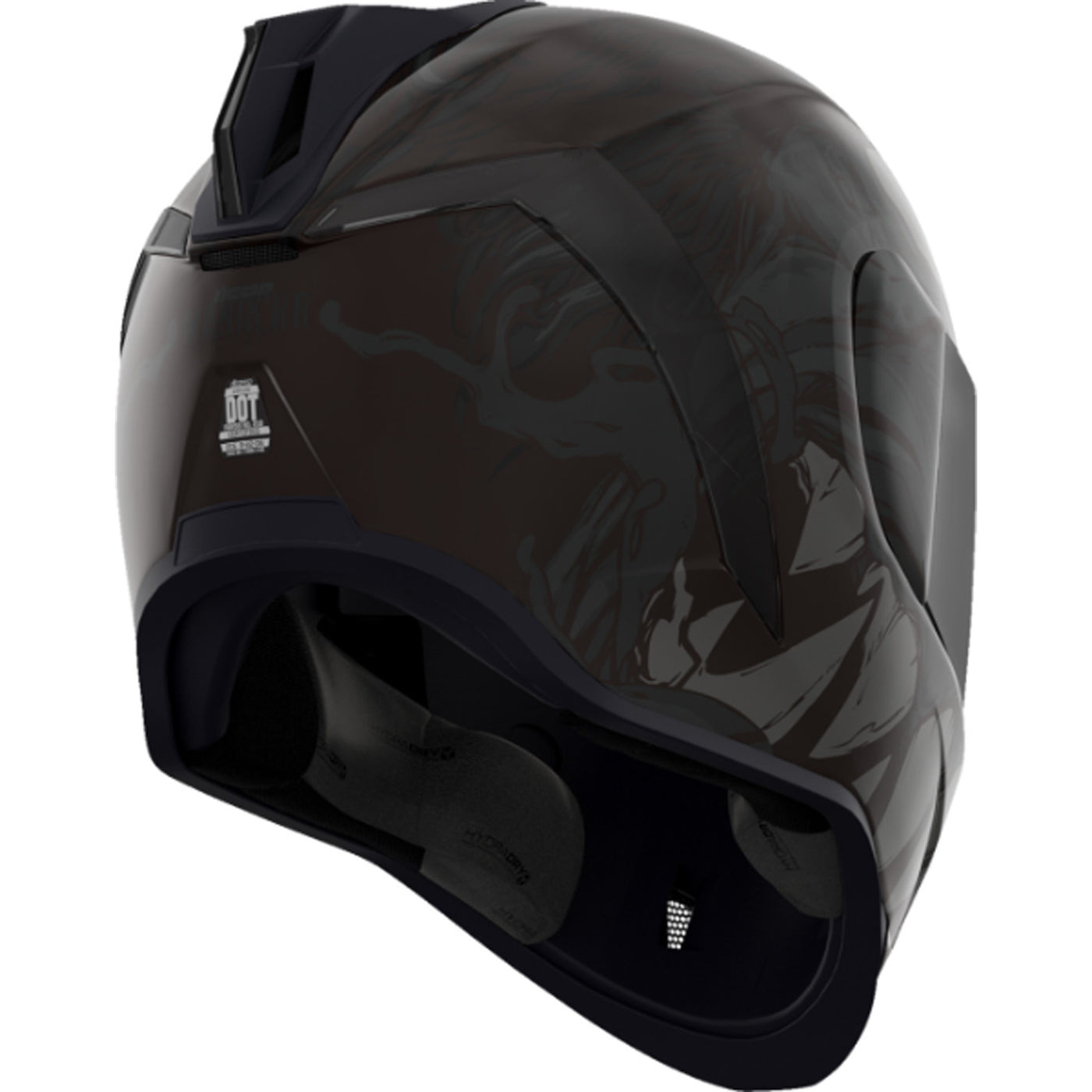 ICON Airform Manik'RR MIPS Helmet Dark Black - Rear Right Side View