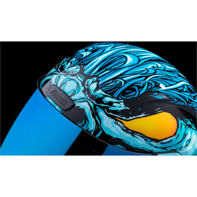 ICON Airform Manik'RR MIPS Helmet Light Blue - Close-Up of Top Vent