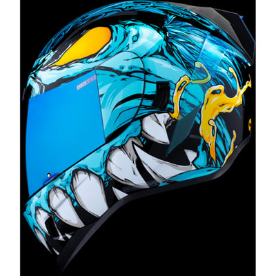 ICON Airform Manik'RR MIPS Helmet Light Blue - Left Side View with Dark Studio Background