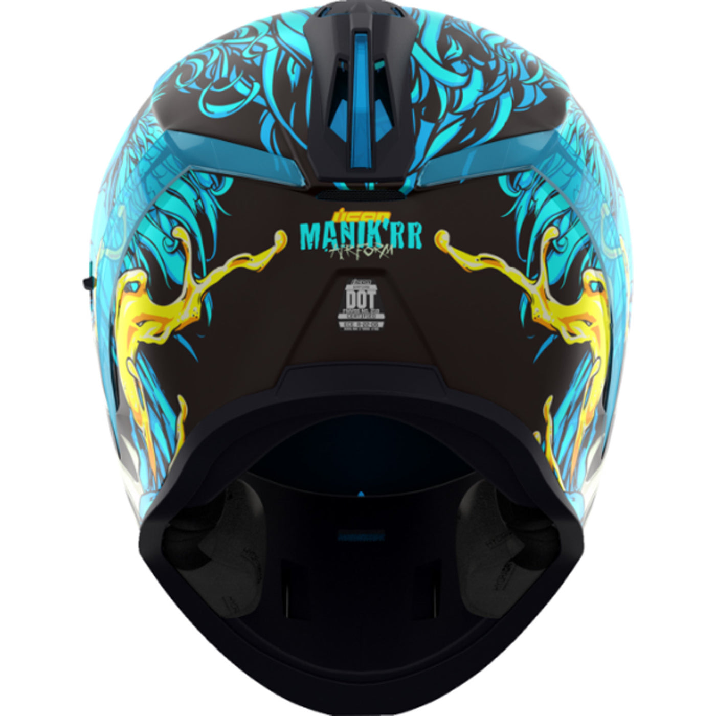 ICON Airform Manik'RR MIPS Helmet Light Blue - Rear View