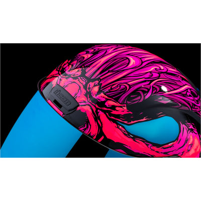 ICON Airform Manik'RR MIPS Helmet Pink - Close-Up of Top Vent, Opened