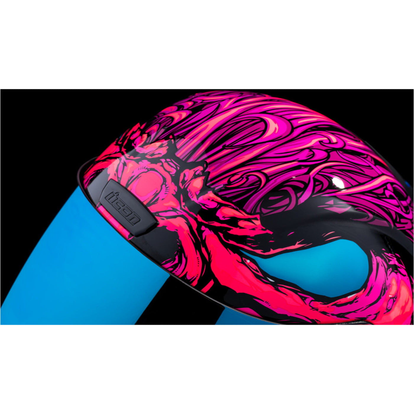 ICON Airform Manik'RR MIPS Helmet Pink - Close-Up of Top Vent