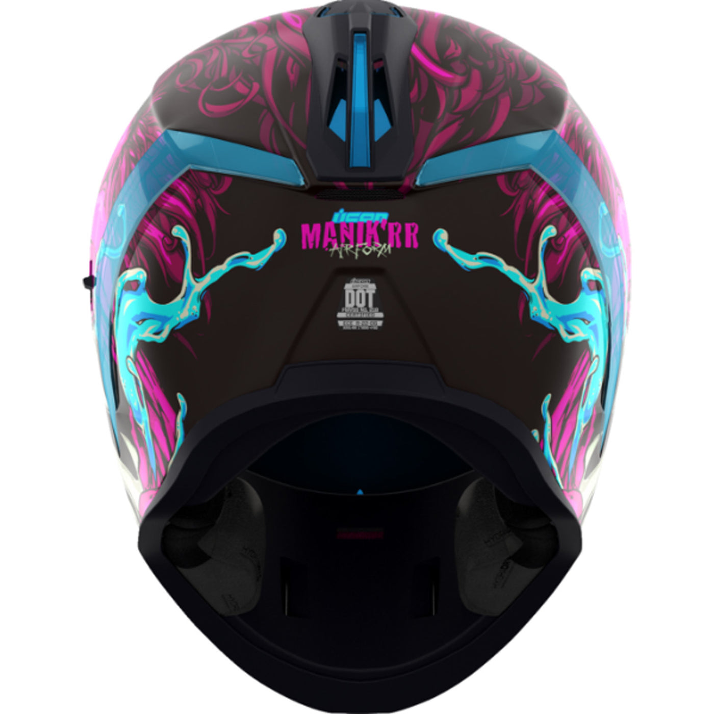 ICON Airform Manik'RR MIPS Helmet Pink - Rear View