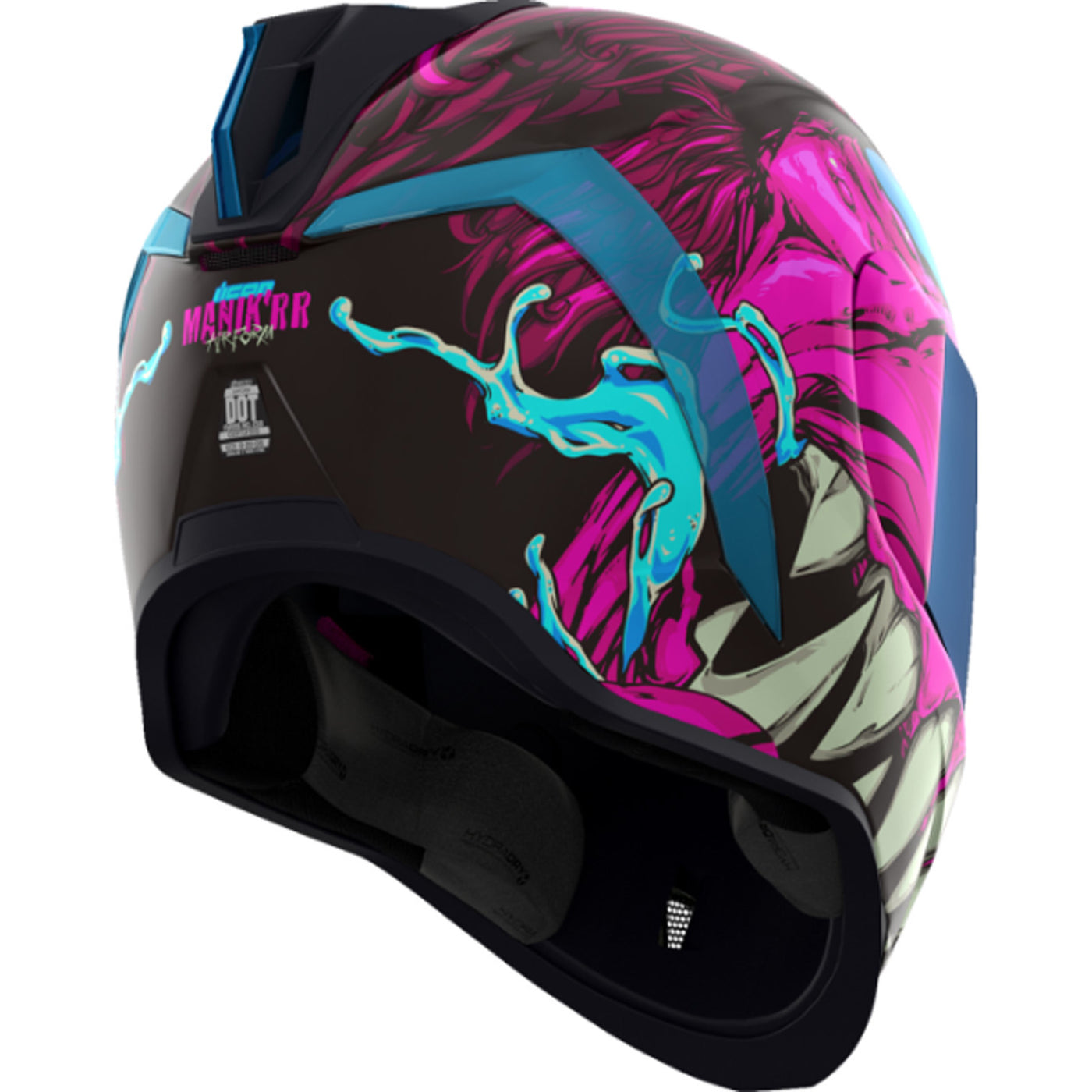 ICON Airform Manik'RR MIPS Helmet Pink - Rear Right Side View