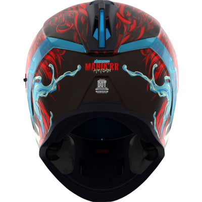 ICON Airform Manik'RR MIPS Helmet Red - Rear View