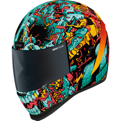 ICON Airform Munchies MIPS Helmet Blue - Front Left Side View