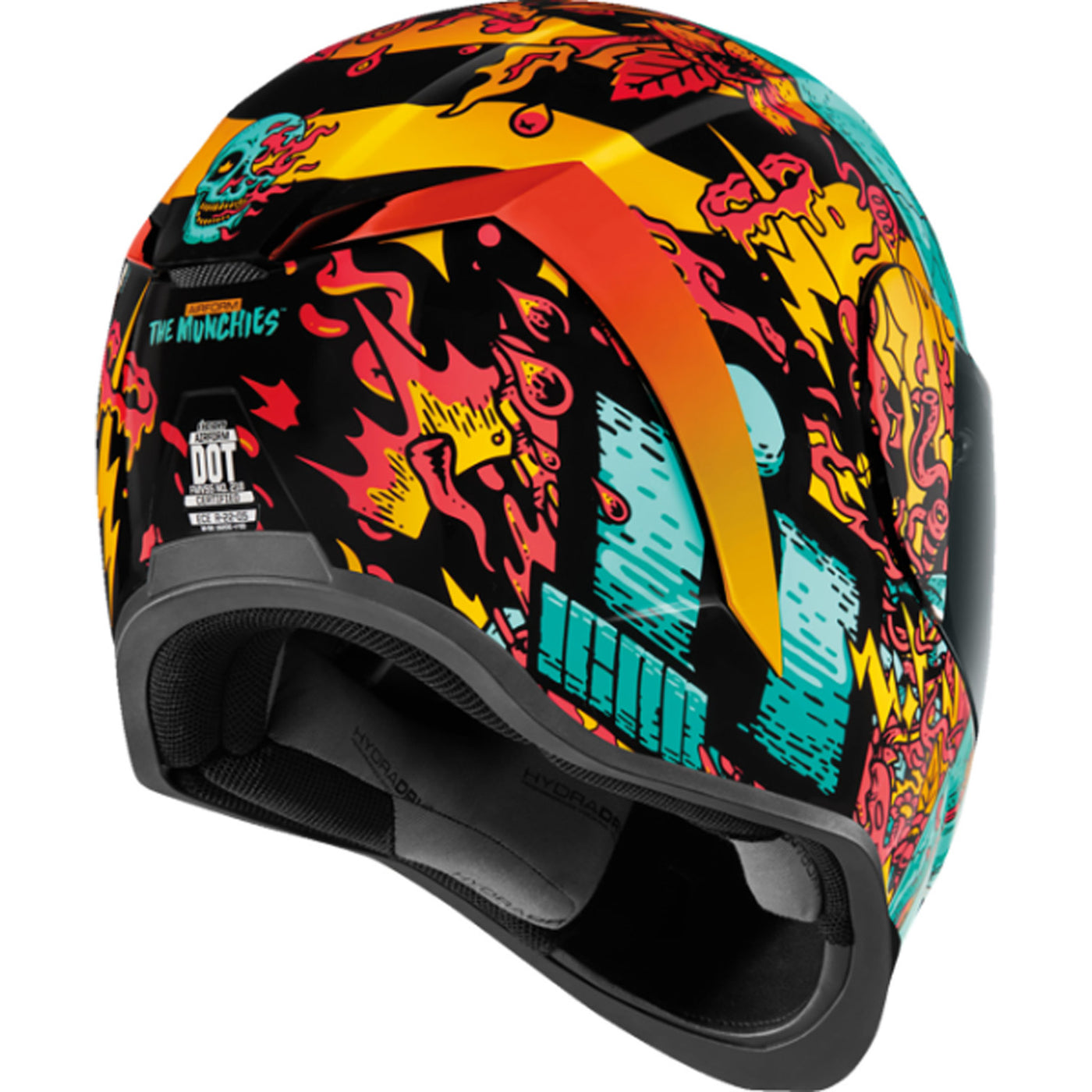 ICON Airform Munchies MIPS Helmet Blue - Rear Right Side View