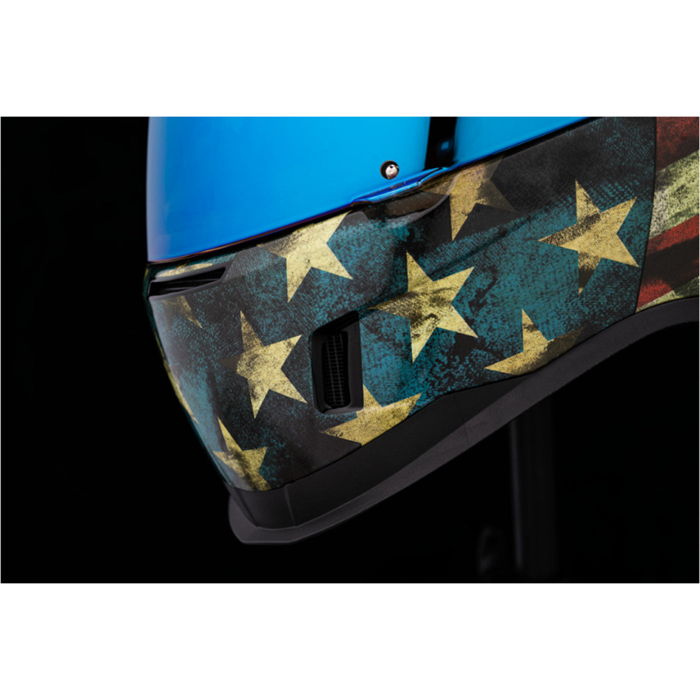 ICON Airform Old Glory Helmet - Close-Up of Mouth Vents