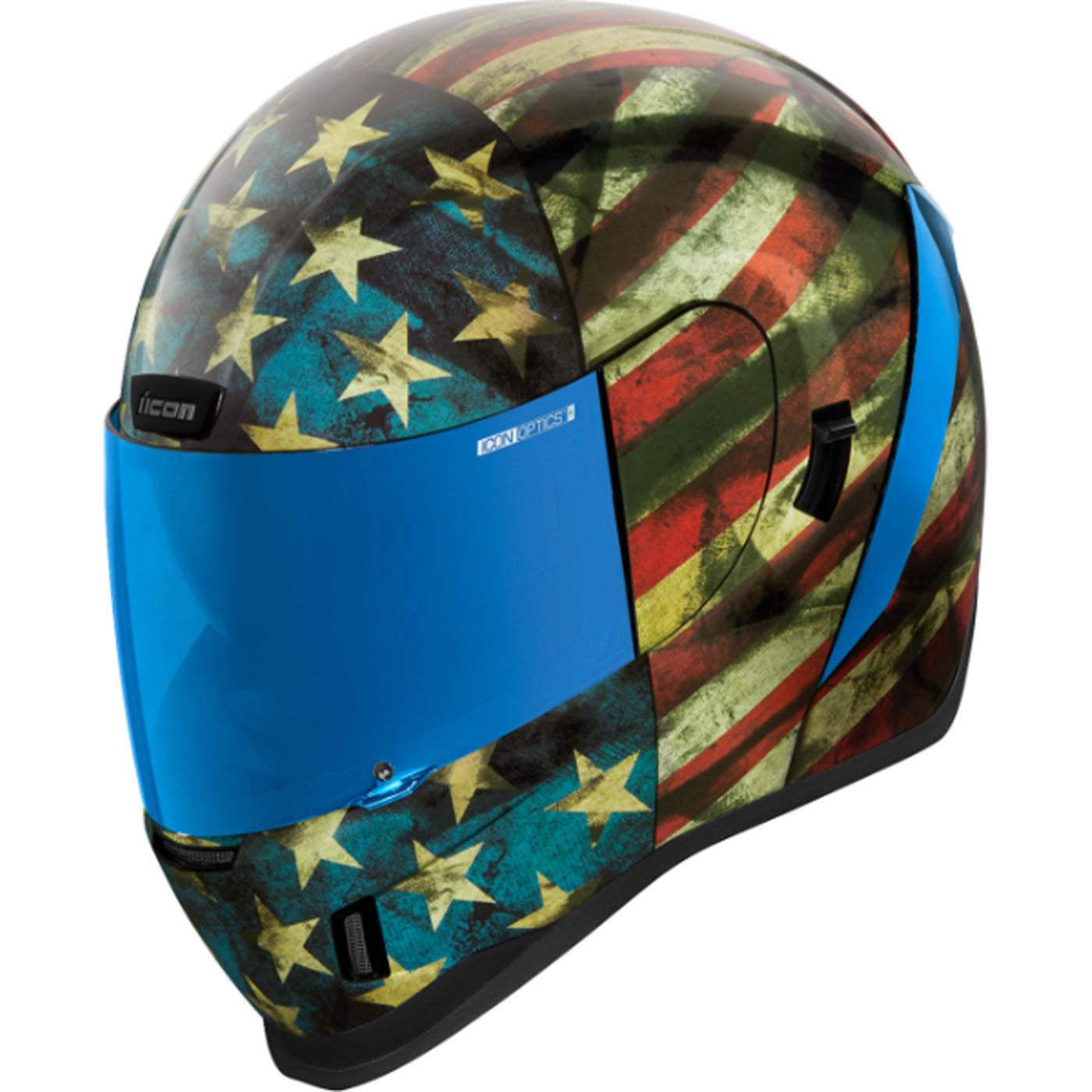 ICON Airform Old Glory Helmet - Front Left Side View