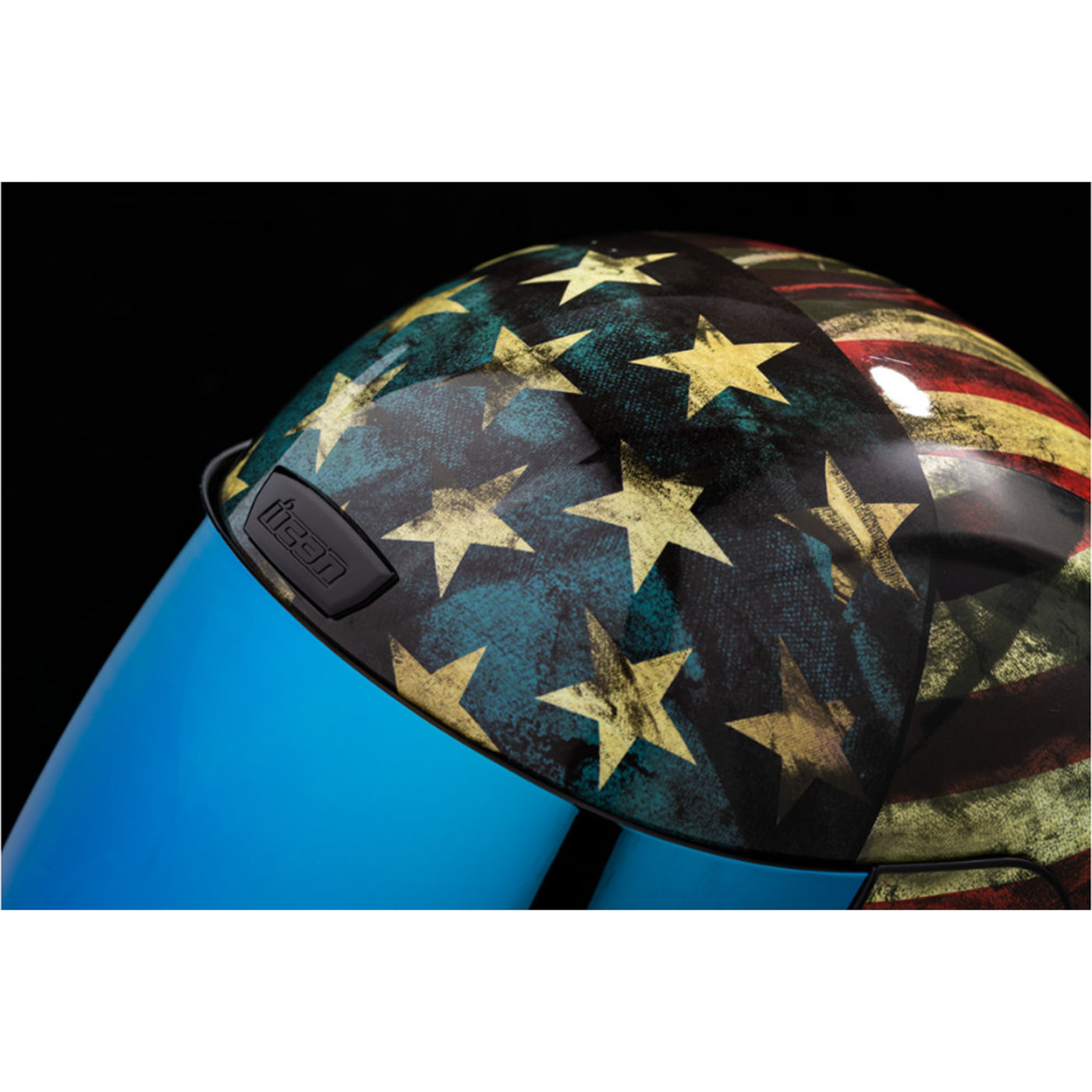 ICON Airform Old Glory Helmet - Close-Up of Top Vent