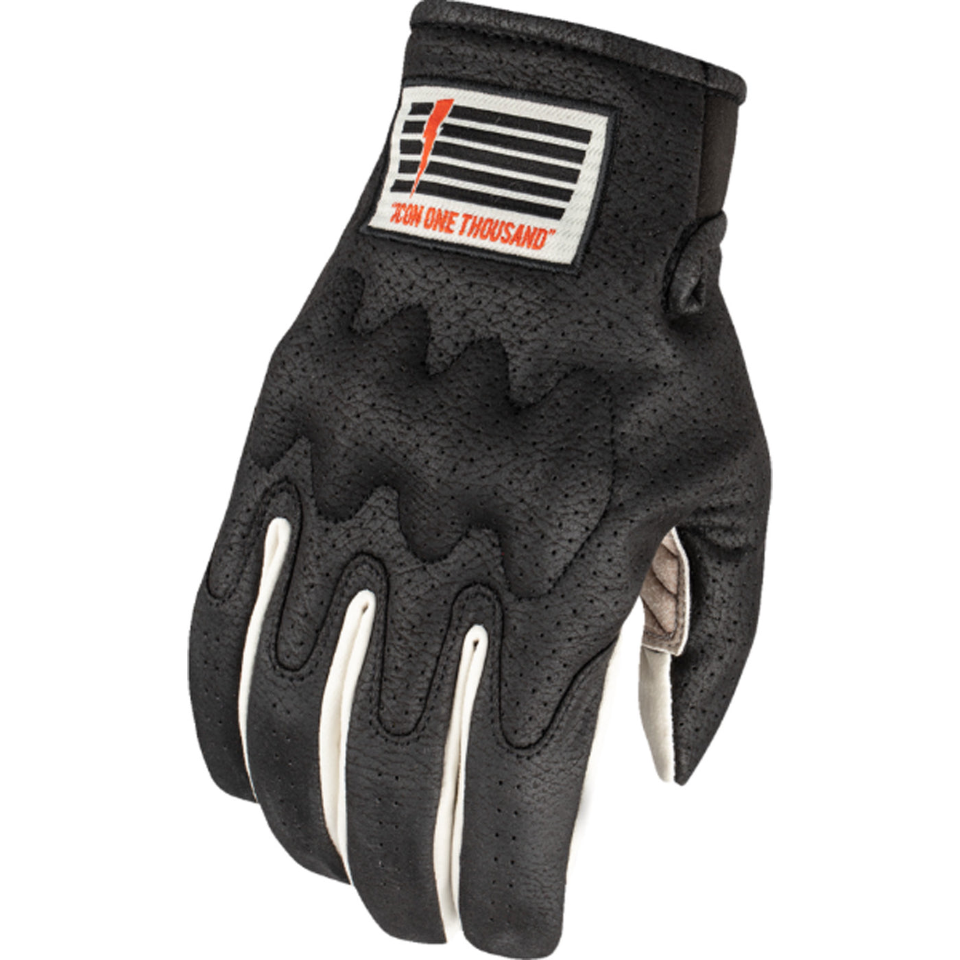 ICON Airform Slabtown Gloves Black - Back of Hand View