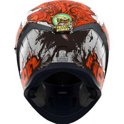 ICON Airform Trick or Street 3 Helmet White - Rear View