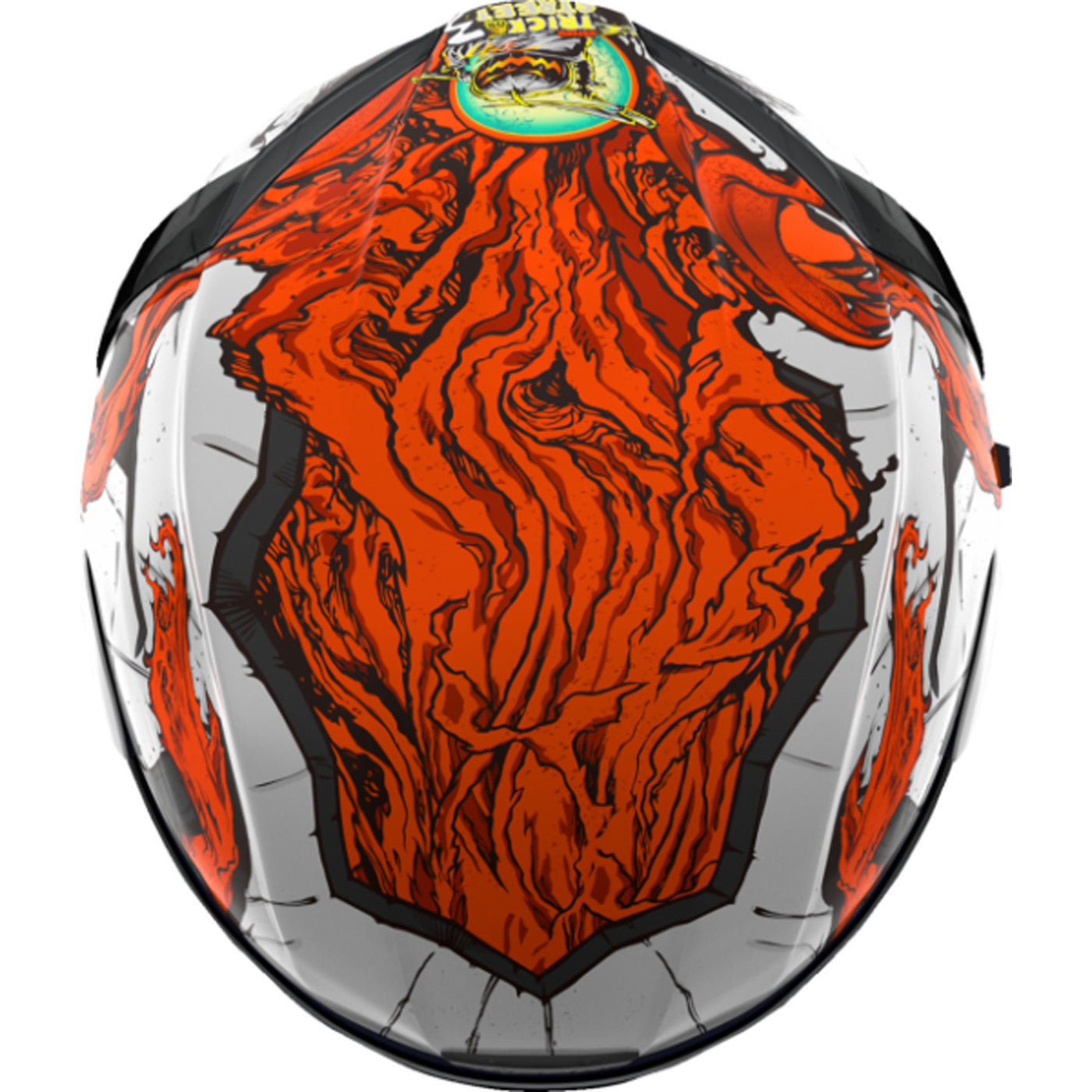 ICON Airform Trick or Street 3 Helmet White - Top View