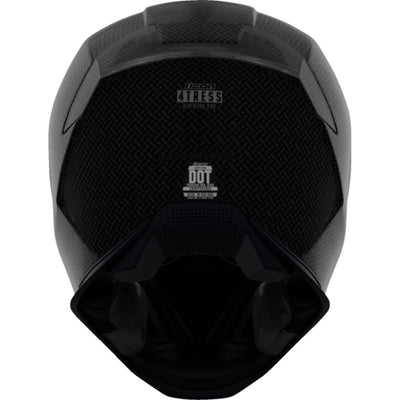 ICON Airframe Pro Carbon 4Tress Helmet Black - Rear View