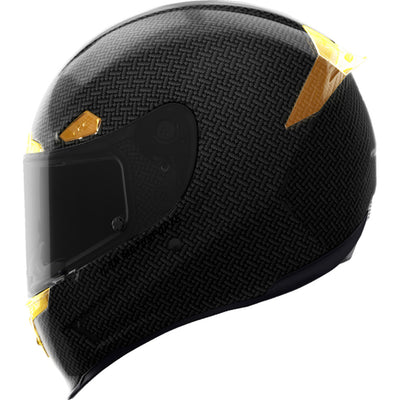 ICON Airframe Pro Carbon 4Tress Helmet Yellow - Left Side View