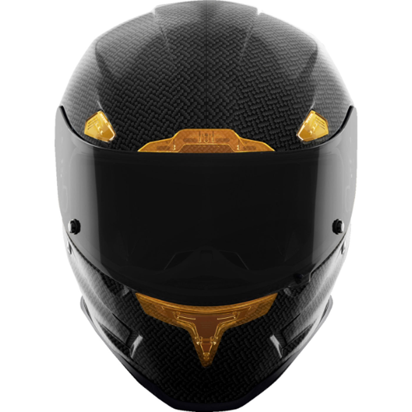 ICON Airframe Pro Carbon 4Tress Helmet Yellow - Front View