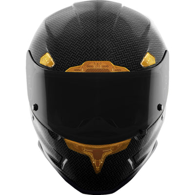 ICON Airframe Pro Carbon 4Tress Helmet Yellow - Front View