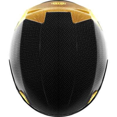 ICON Airframe Pro Carbon 4Tress Helmet Yellow - Top View