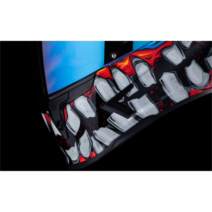 ICON Airframe Pro Krazy Klown 2 Helmet Pink - Close-Up of Mouth Vents