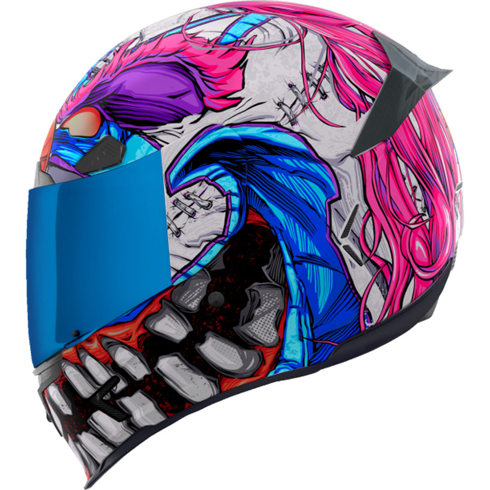 ICON Airframe Pro Krazy Klown 2 Helmet Pink - Left Side View