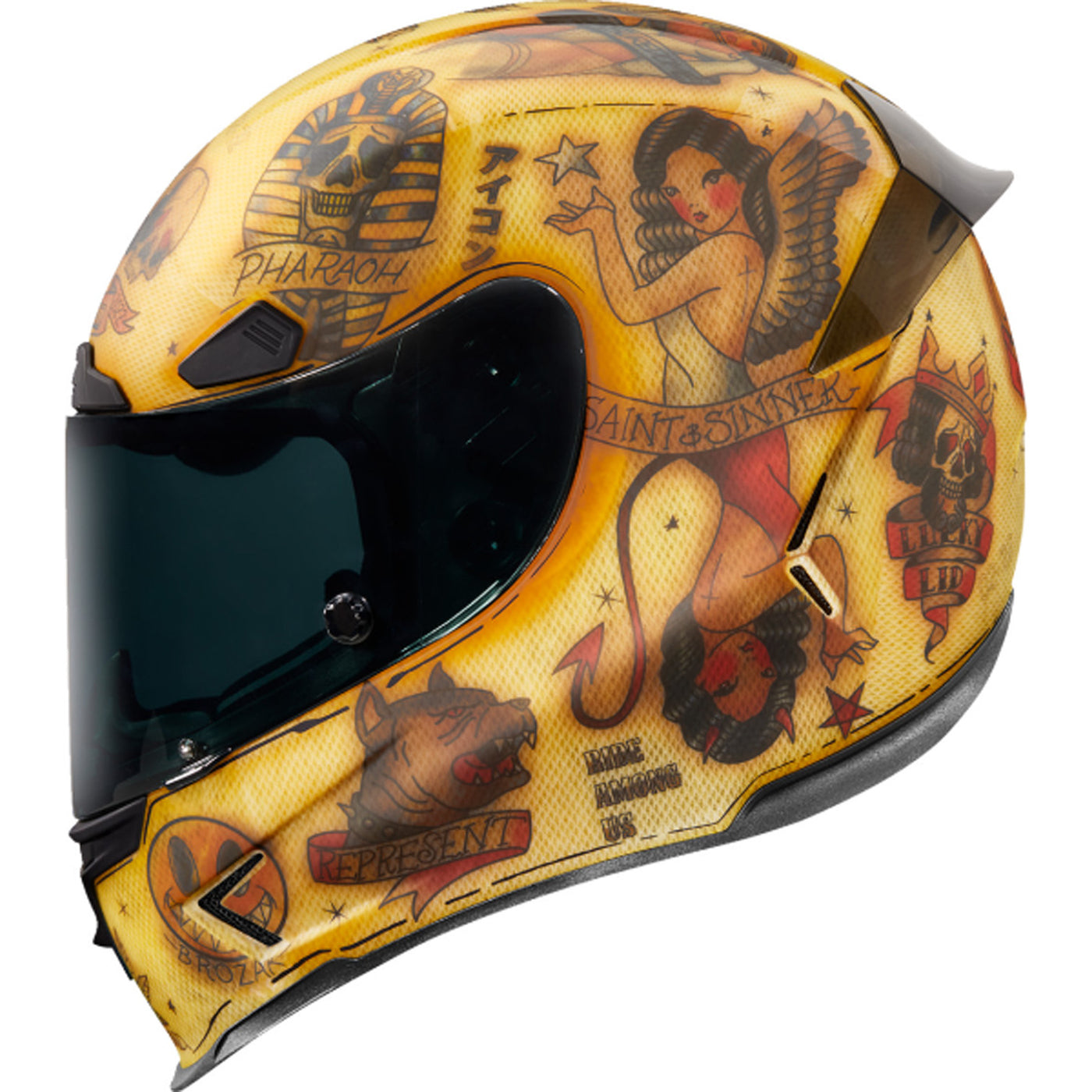 ICON Airframe Pro Stick and Poke Helmet Limited - Left Side View