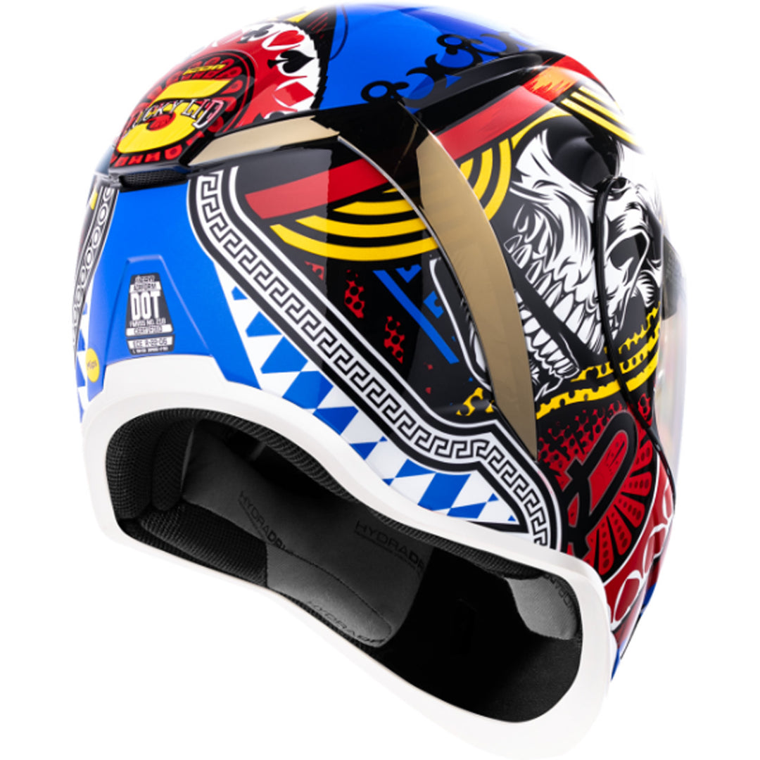 ICON Airform Lucky Lid 5 MIPS Helmet Glory - Rear Right Side View