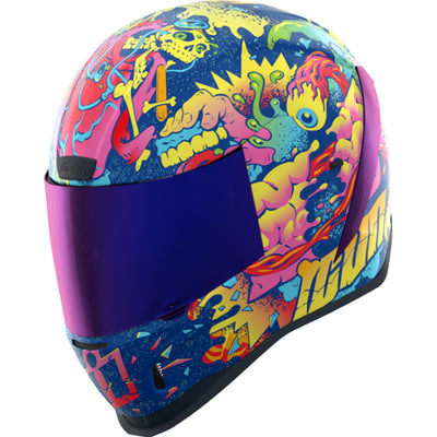 ICON Airform Scatterbrain MIPS Helmet Purple - Front Left Side View