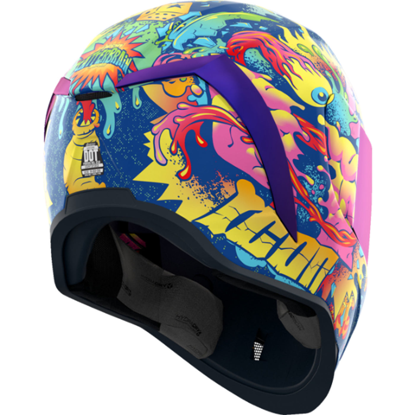 ICON Airform Scatterbrain MIPS Helmet Purple - Rear Right Side View