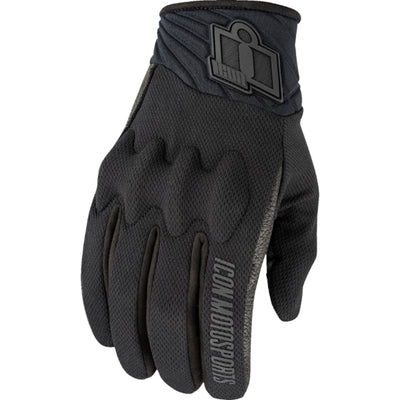 ICON Anthem3 Gloves Black - Back of Hand View