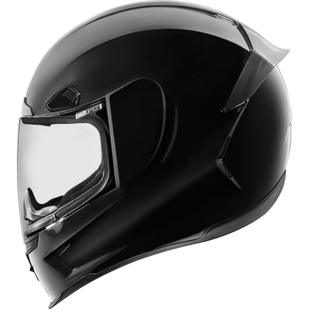 ICON Airframe Pro Solid Helmet Gloss Black - Left Side View
