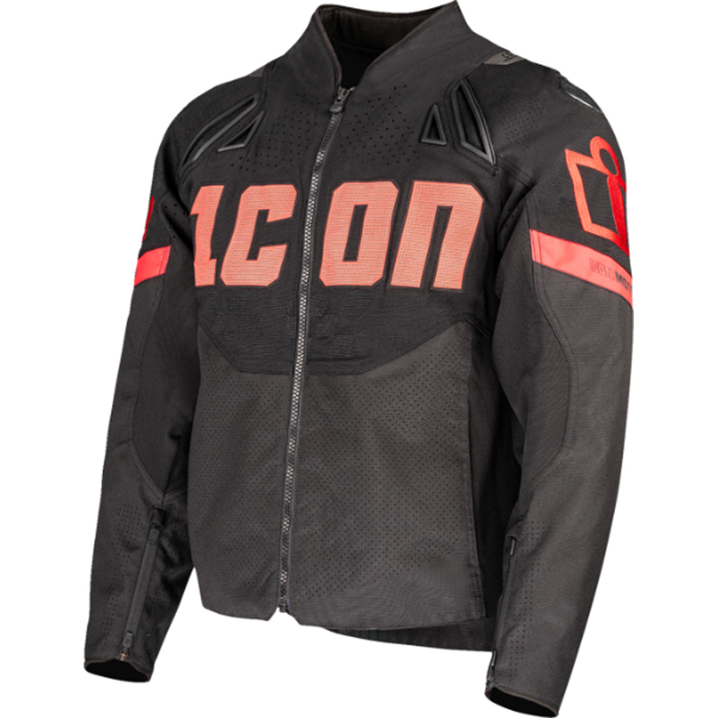 ICON Contra3 Hero Jacket Black - Front View