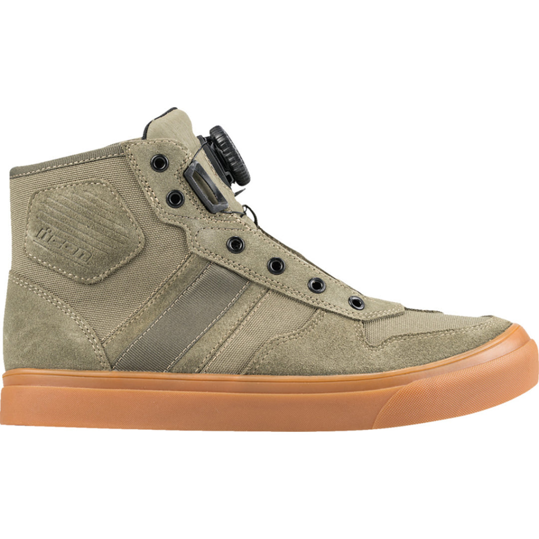 ICON Dog Days Boots Olive - Outer Side View