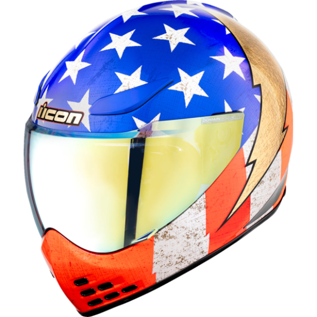 ICON Domain Amerikarma Helmet Glory - Front Left Side View