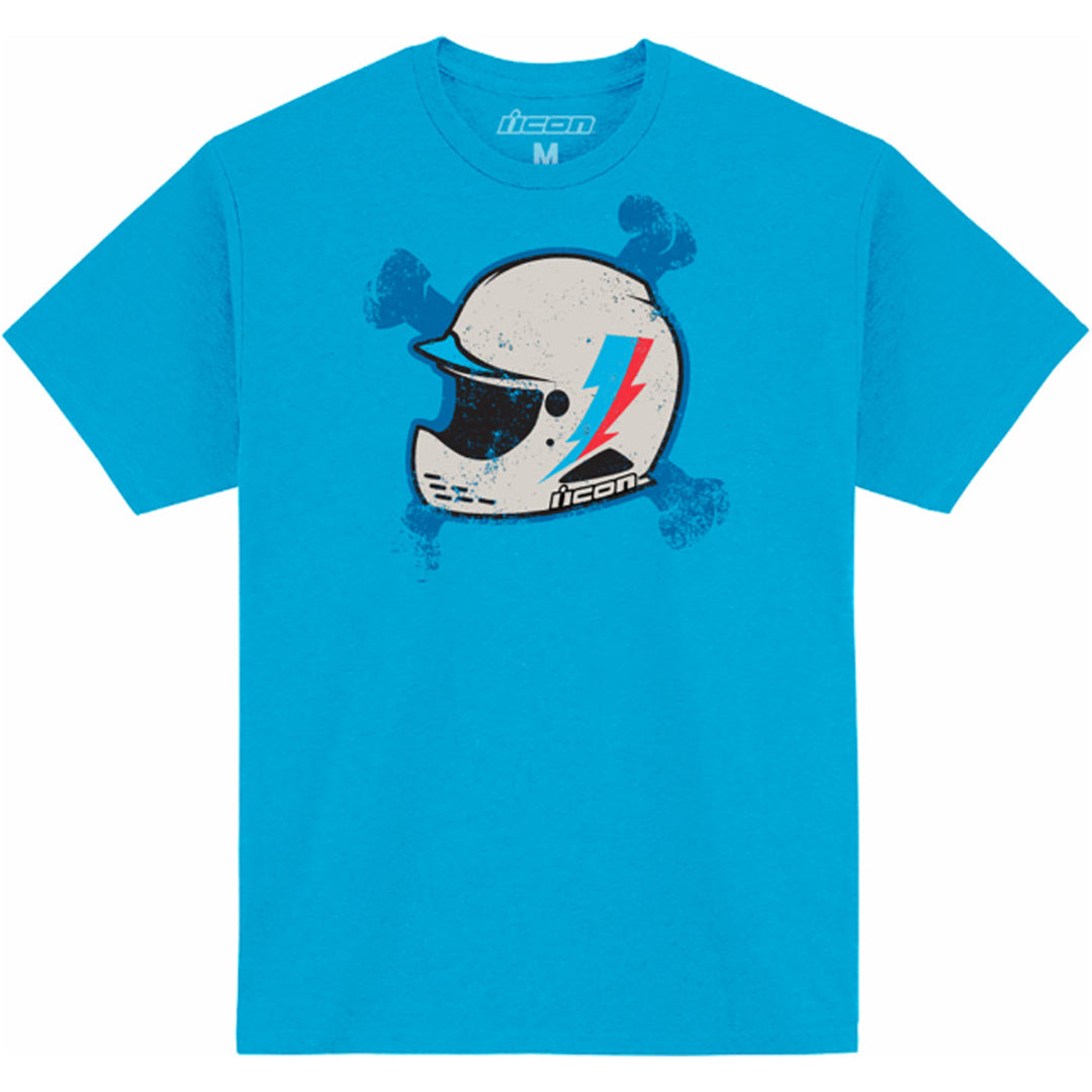 ICON Domain Bonez T-Shirt Turquoise - Front View