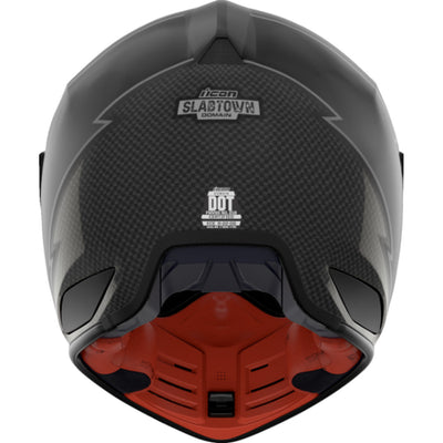 ICON Domain Slabtown Helmet Black - Rear View