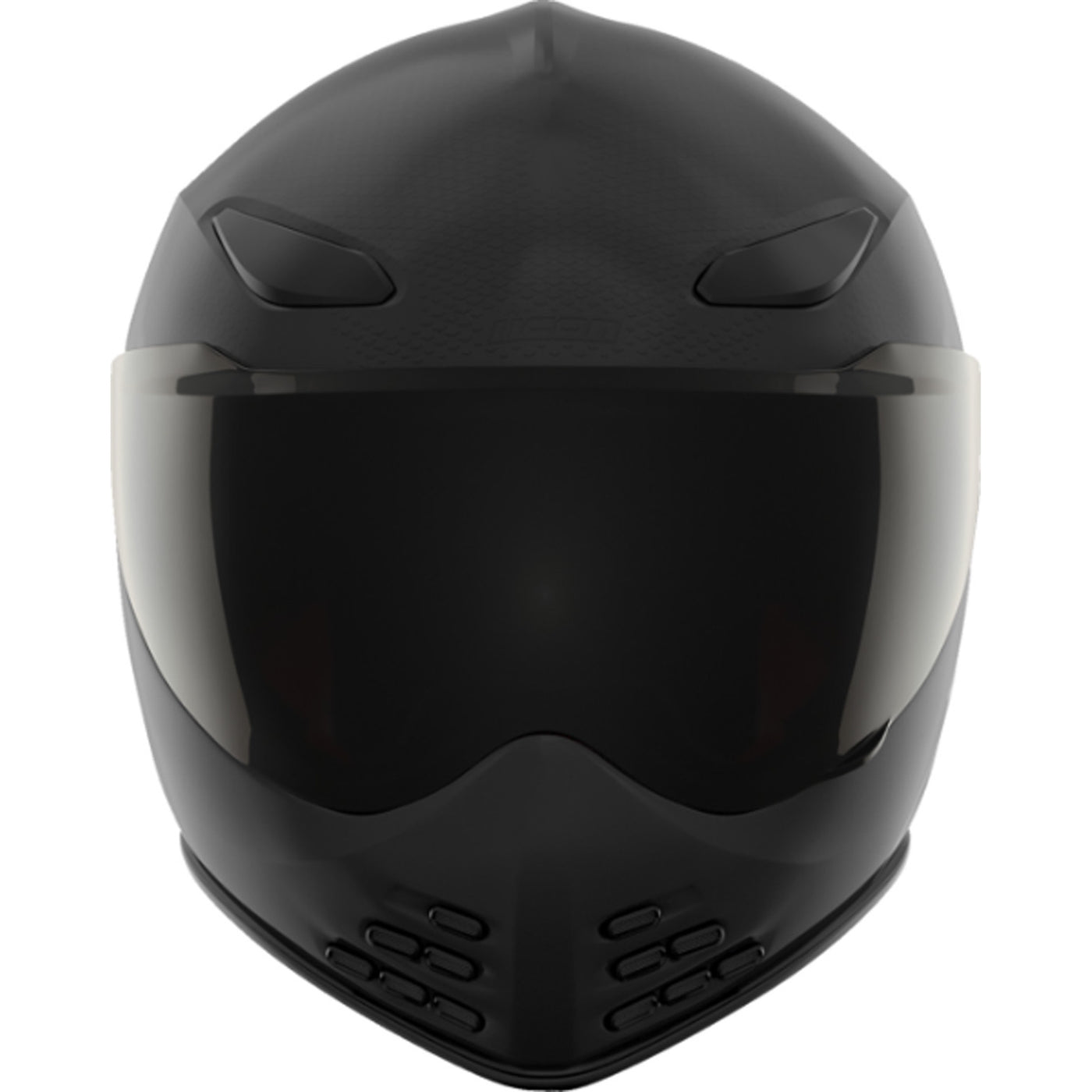 ICON Domain Slabtown Helmet Black - Front View