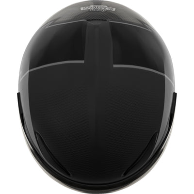 ICON Domain Slabtown Helmet Black - Top Down View