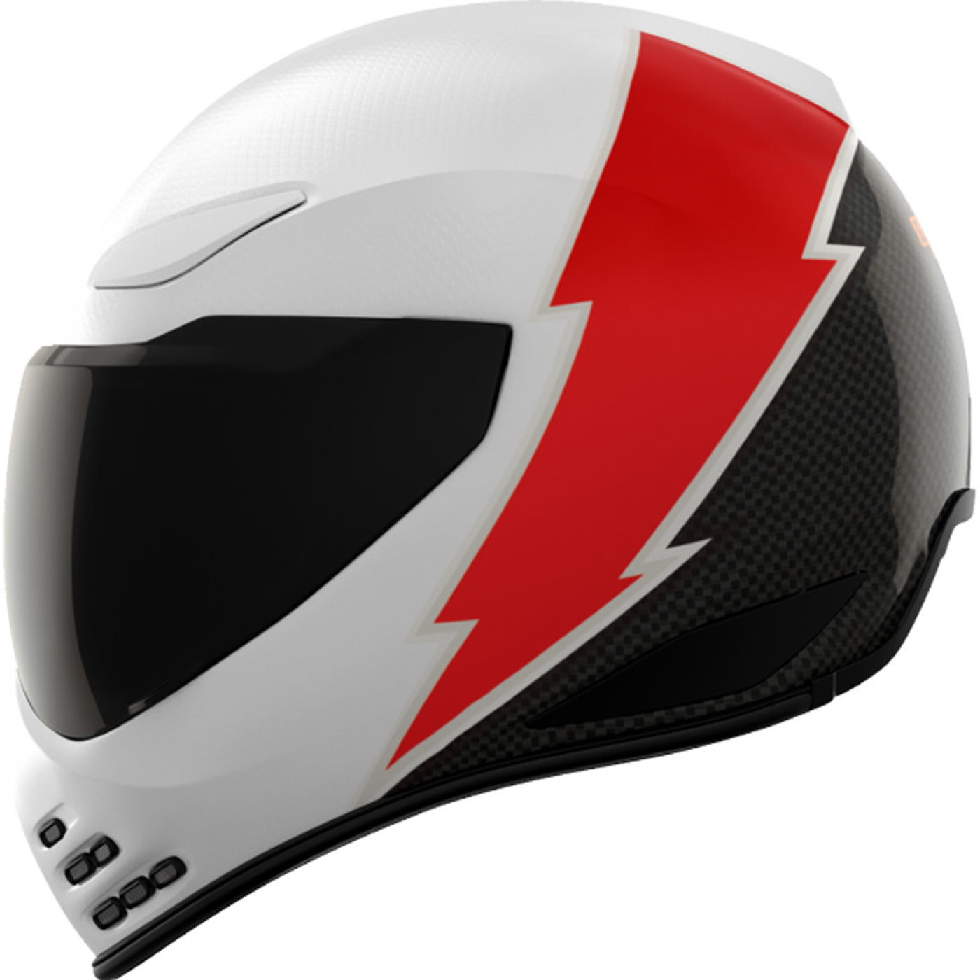 ICON Domain Slabtown Helmet White - Left Side View