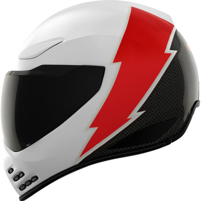 ICON Domain Slabtown Helmet White - Left Side View