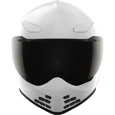 ICON Domain Slabtown Helmet White - Front View