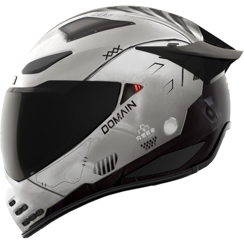 ICON Domain Future Proof Helmet Gray - Left Side View