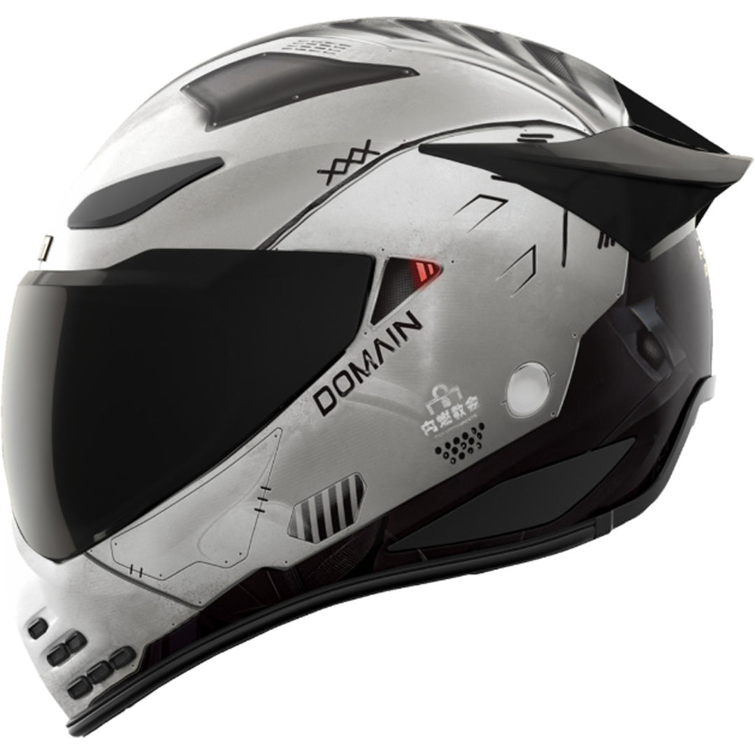 ICON Domain Future Proof Helmet Gray - Left Side View