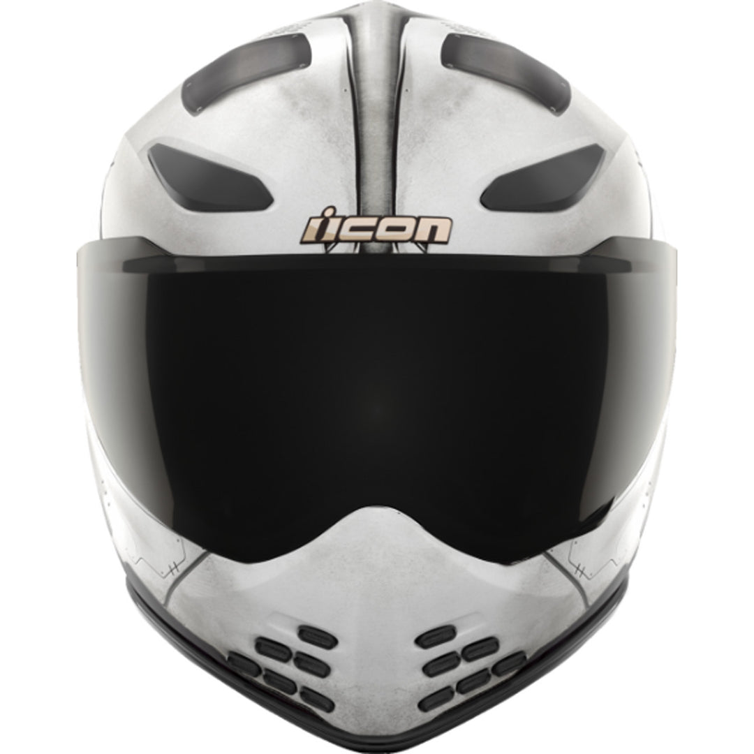 ICON Domain Future Proof Helmet Gray - Front View