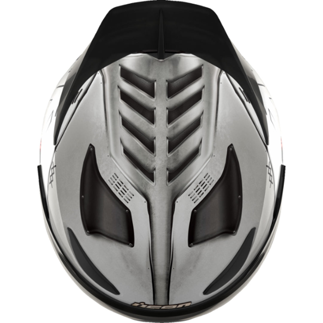 ICON Domain Future Proof Helmet Gray - Top Down View