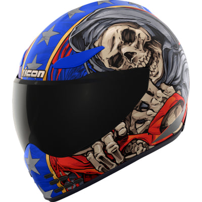 ICON Domain Revere Helmet Glory - Front Left Side View