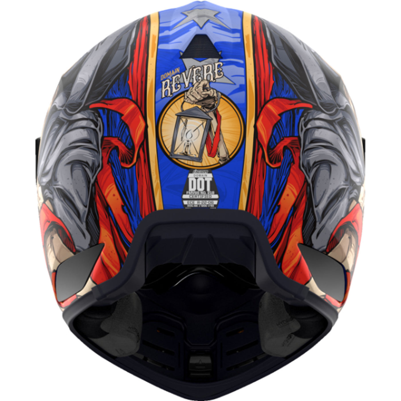 ICON Domain Revere Helmet Glory - Rear View